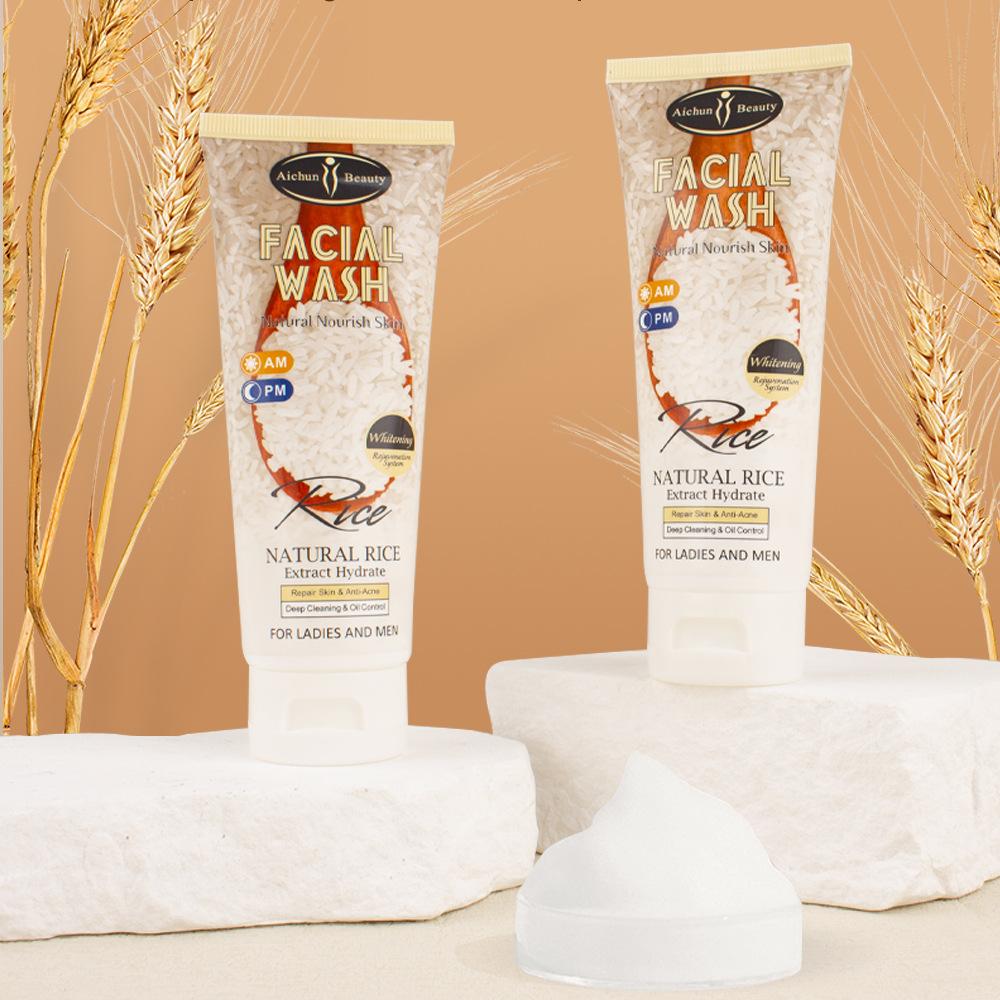 Rice Facial Cleanser Cleans Pores, Moisturizes And Brightens Facial Cleanser