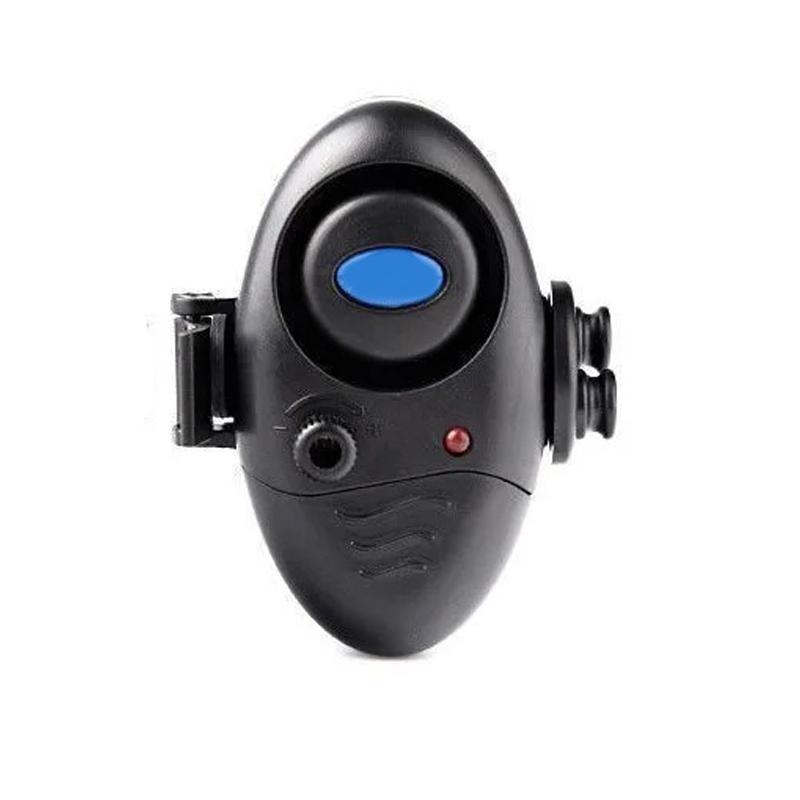 

Рыбалка Сигнализатор поклевки рыбы Электронный зуммер на удилище с громкой сиреной Дневной ночной индикатор С батарейкой Рыбалка чёрный