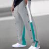 New Casual Versatile Fashion Trend Cool High-quality Men's Button Down Drawstring Trousers