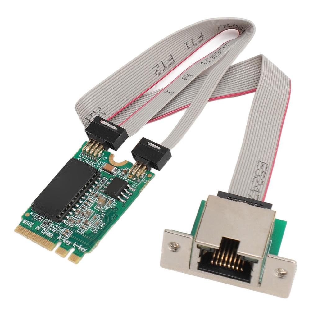 M.2 A+E Network Card Bent Pin Gigabit Ethernet Single Port RJ45 Server Network Card with I210AT Chip
