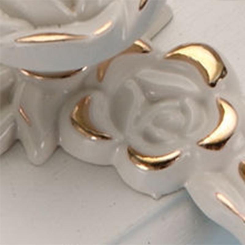Euro Rose Cabinet Knobs Vintage Exquisite 3D Zinc Alloy Flower Drawer Pull Handles for Kitchen