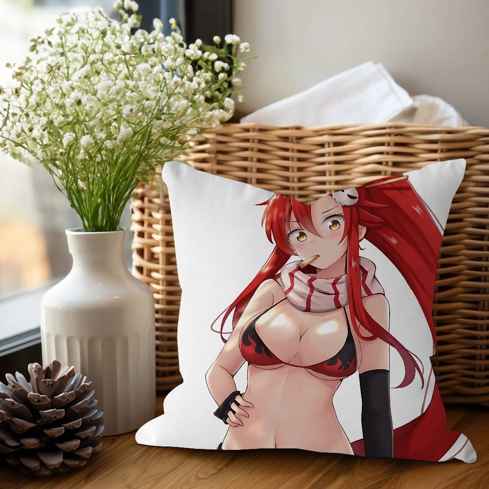 Y-Yoko Littner Anime Cushion Cover Decorative Pillow Sofa Home Decor Case Pillow Cases
