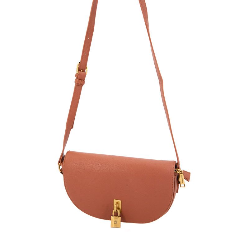 Sac bandoulière motif serpent romelie avec cadenas décoratif doré 27x15x7cm Femme GEORGES RECH