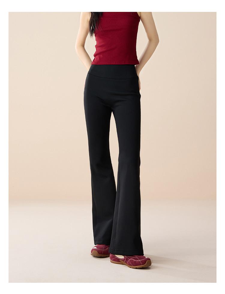 Elastic Sports and Casual Bell Bottom Pants for Women
