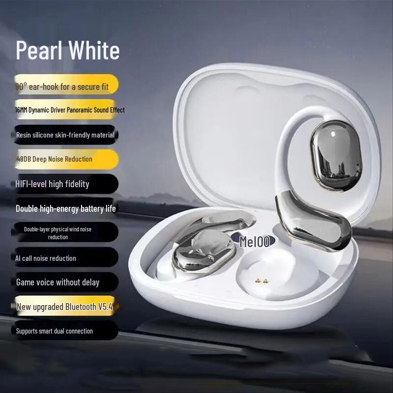 2024 Open-Ear Bluetooth Sports Earbuds with Digital Display, Long Battery Life, and Noise Cancelling
