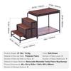 Pet Bunk Bed Dog/Cat Window Perch with Stairs Storage Medium Size