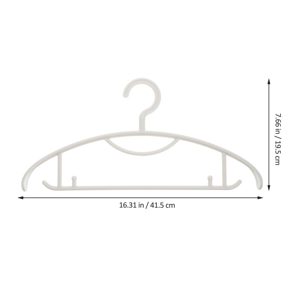 10Pcs Anti-Skid Traceless Hangers Practical Design for Suits Coats Dresses Sweaters Home Accessories Widened Hangers