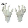Script Killing Game Supplies 1 Pair Halloween Skeleton Hands, Realistic Plastic Zombie Life Spooky Lawn Cemetery Decors Size Severed Fake Hands