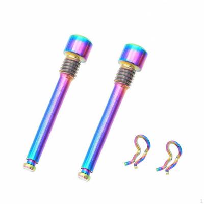 2 Pieces M4 Hydraulic Brake Pins | Disc with Spring Clips, Lightweight, for Workshop