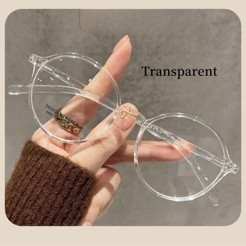 

Оправа для очков TR90, ультралегкая ретро-круглая женская оправа для очков, можно сочетать с оправой для очков по рецепту 6865 CHINA прозрачный