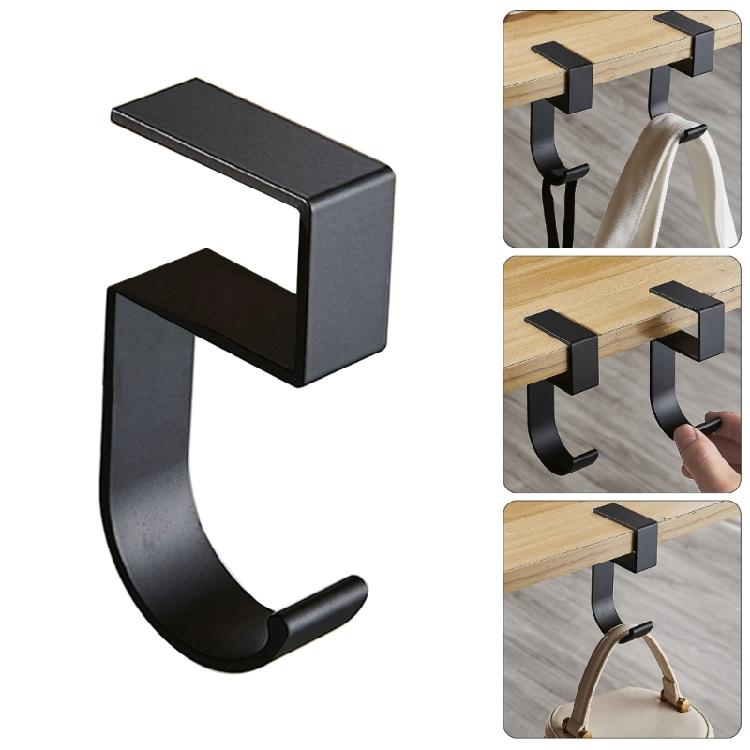 Aluminum Schoolbag Hanger Space Saving Desk Side Bag Hangers Convenient Backpack Hook for Classroom and Office Desks