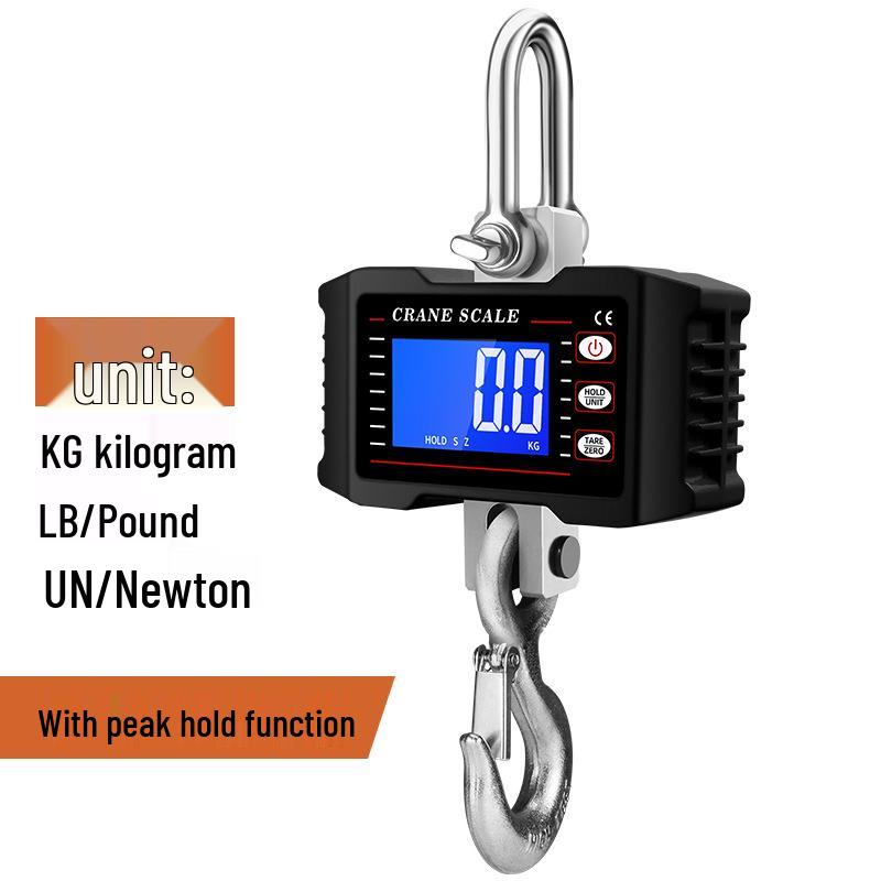 High-Demand Electronic Crane Scale: 1000kg/1T, 1.5T, 2T Handheld Hanging Hook Scale