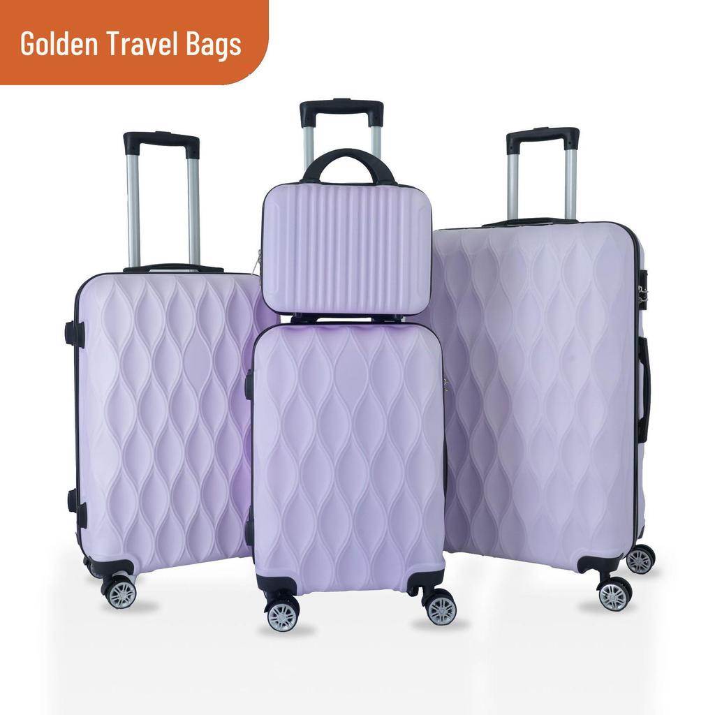 Universal Trolley Case Set: 28"/24"/20"/12" ABS Luggage with Wheels