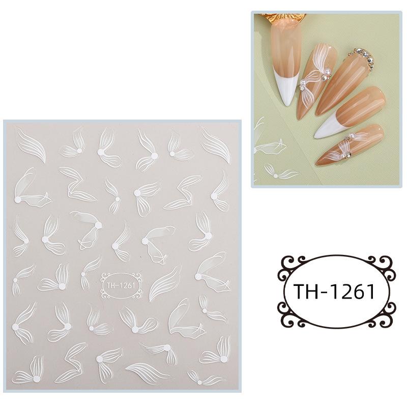 New Year Nail Art Stickers Bronzing Year of the Dragon Chinese Style Mahjong Cartoon Nail Stickers Decoration
