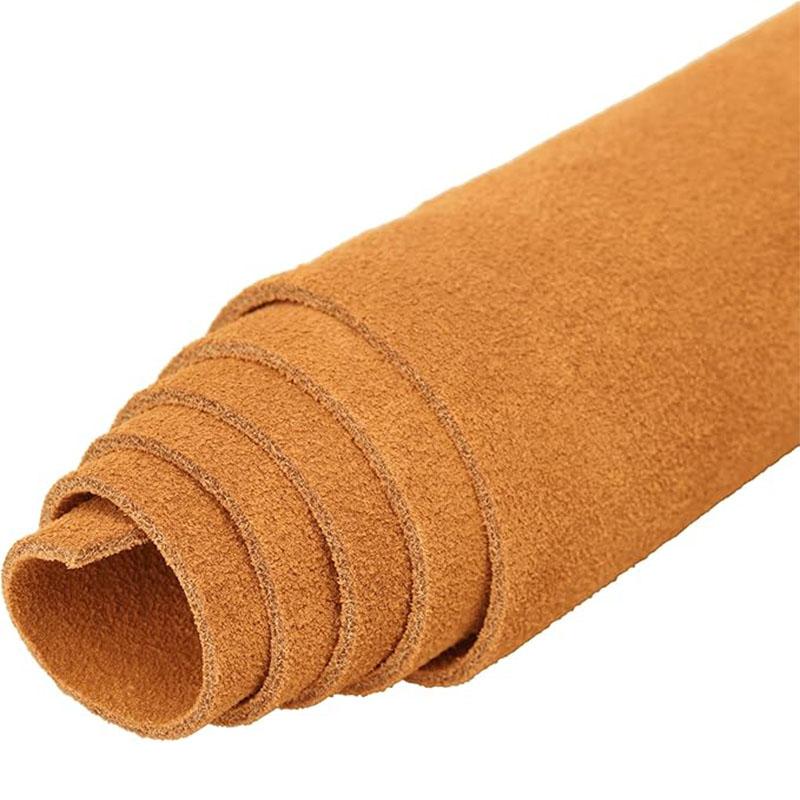 

Light brown suede cowhide split leather, 1.5mm tan nubuck soft cowhide for snow boots, clothing repair, double-faced suede leath 21x14cm золотий