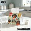 1pc Dachshund Tissue Box Holder with Cozy Autumn Tissue Roll - Suitable for Social Clubs, & Dining Decor, Dachshund-Themed Holder for Tissues, Compact
