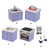 Dining Room Sink Furniture Doll House Miniature Pretend Play Accessories Life Scene Role Play Hobby Collection