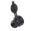 USB-Ladebuchse 3 Anschlüsse Mehrfachschutz QC3.0-Ladebuchse mit wasserdichter Abdeckung für Autos LKWs Wohnmobile