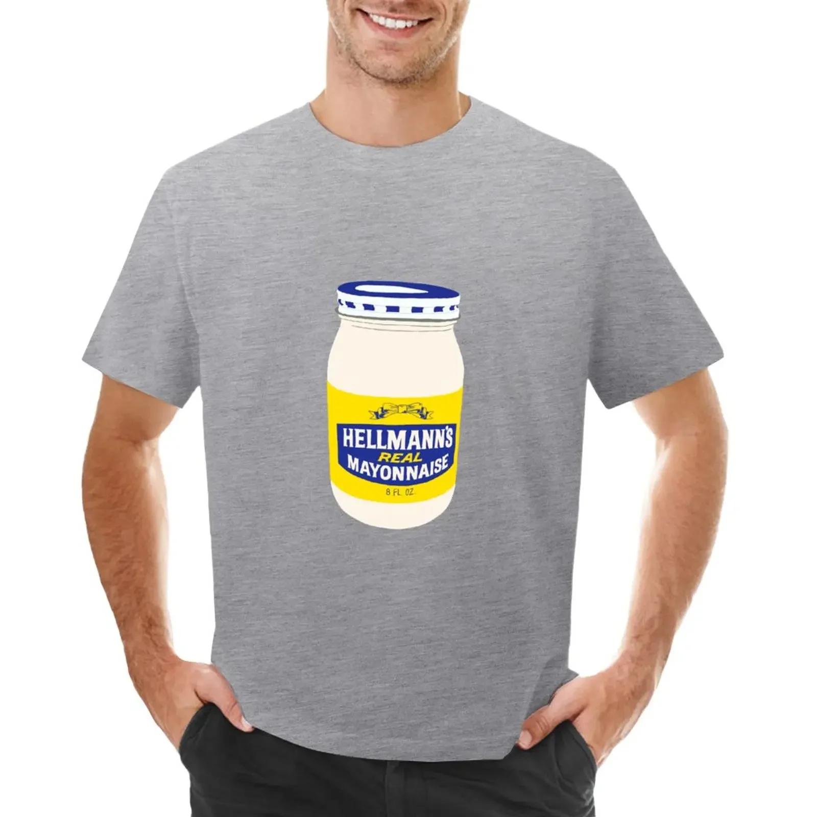 Mayonnaise TShirt aesthetic clothes summer clothes Short sleeve tee men clothings S