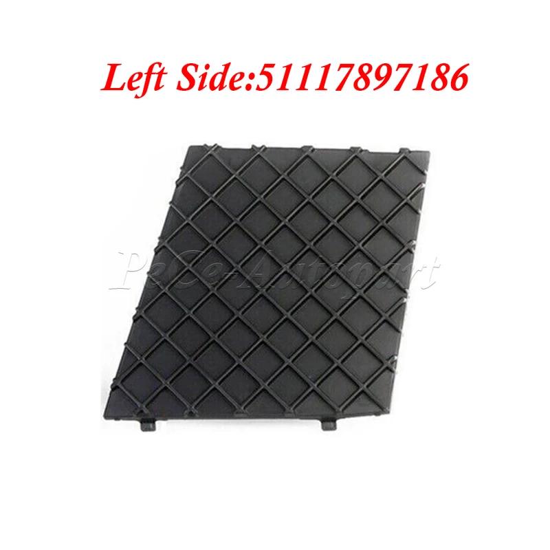 A Pair Black For BMW E60 E61 M Bumper Cover 51117897186 51117897184 E60 E61 Car Front Bumper Lower Mesh Grill Plate Trim Cover