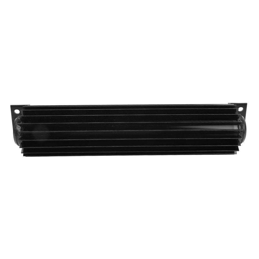 12in Dual Channel Cooler Aluminum Finned Anodize Dual Pass Heat Sink Fit for Car Truck
