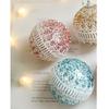 New 8CM Christmas Ball Pendant Creative Plastic Xmas Tree Decor Gifts Shatterproof Hanging Ball Ornament Party Decor