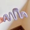 New Colorful Jelly Wave Hair Claw Hairpin Women Girls Fashion Design Korean Sweet Simple Irregular Hair Clip Headwear