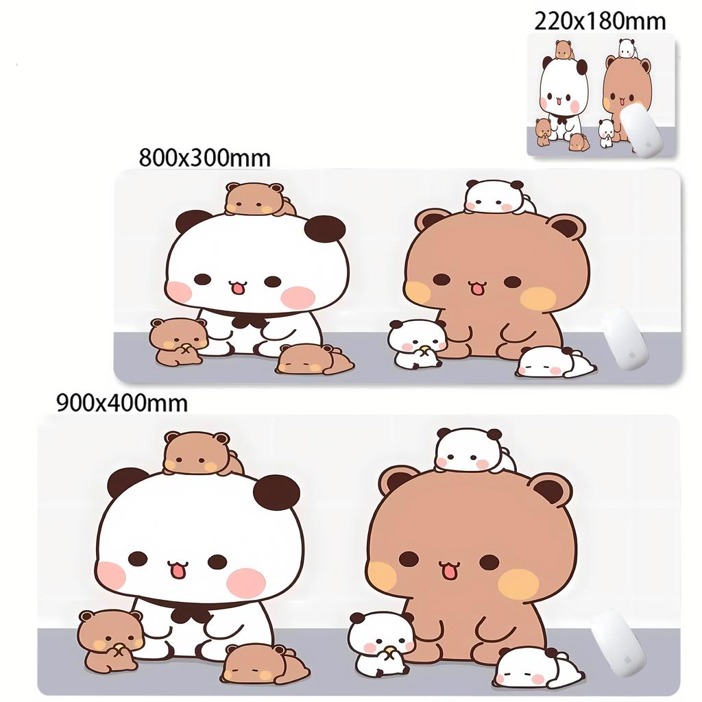 Cute Bubu Dudu Cartoon Mouse Pad Nonslip Rubber Gamer Balance Computer Mat Decoracion Deskmat Laptop Office Large Table Mats