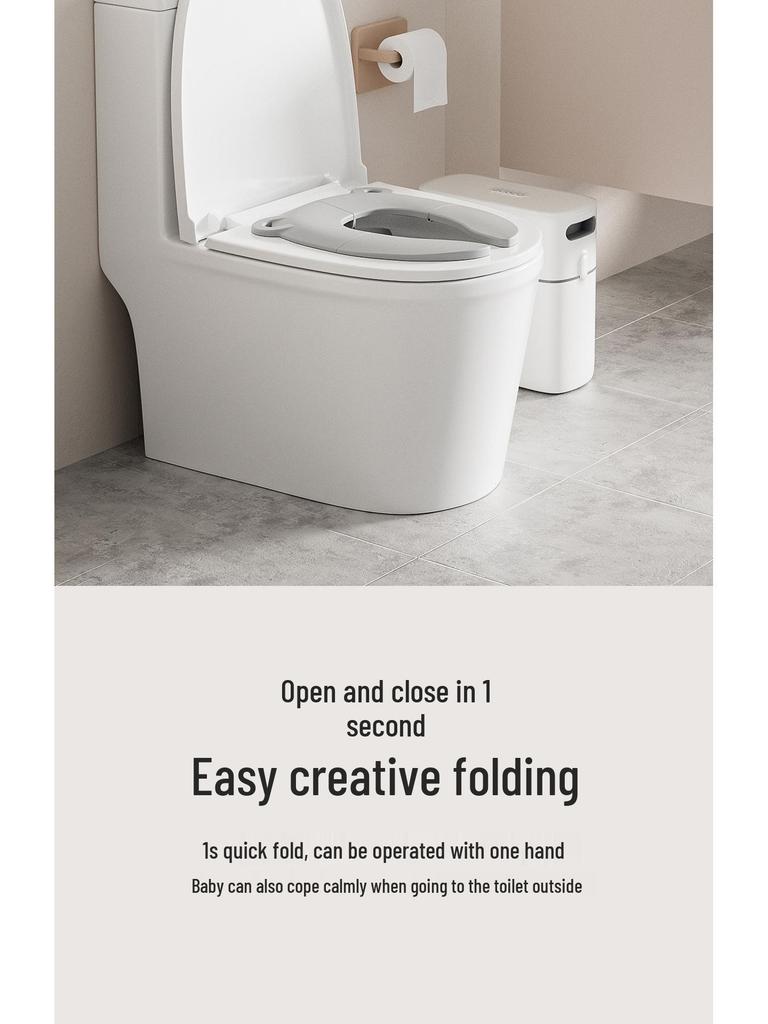Compact Children's Travel Toilet Seat Pad - Foldable for Easy Storage