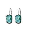 Renpin S925 Silver Handmade Faceted Amethyst Earrings for Women
