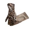 2lots Leopards Short Gloves Ladies Elastic Fabrics Mittens Winter Gloves for Daily Use