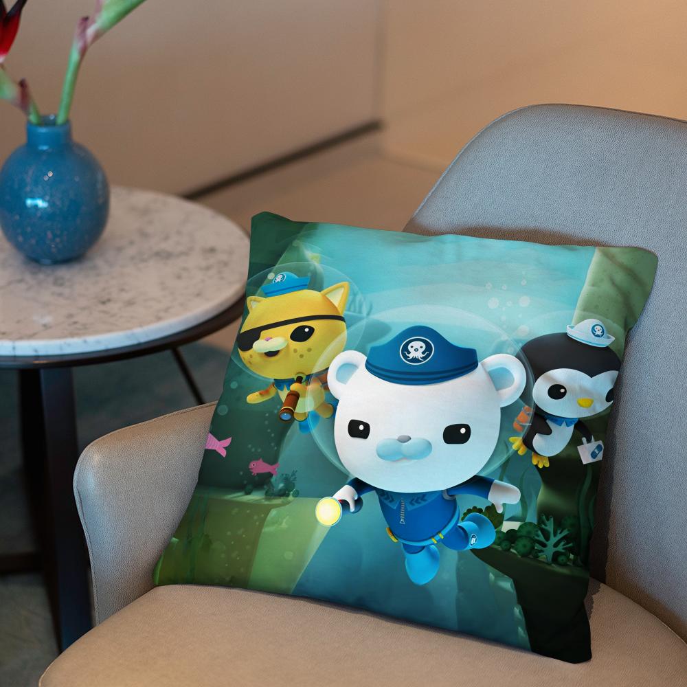 Little column under the sea Cushion Cover 2-in-1 Reversible Plush Pillow Cover | Car/Sofa/Bed | Perfect Gift