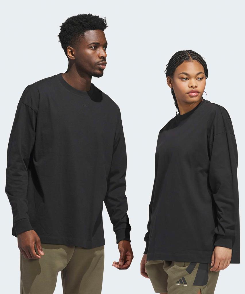 Adidas Basketball Long Sleeve Tee - Black / Jx5580