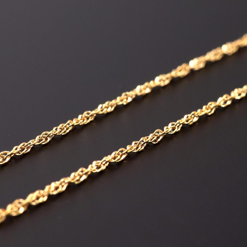 Chain 14K Gold Chain 50cm [Barzaz] Necklace, Filled, Delicate, Only,