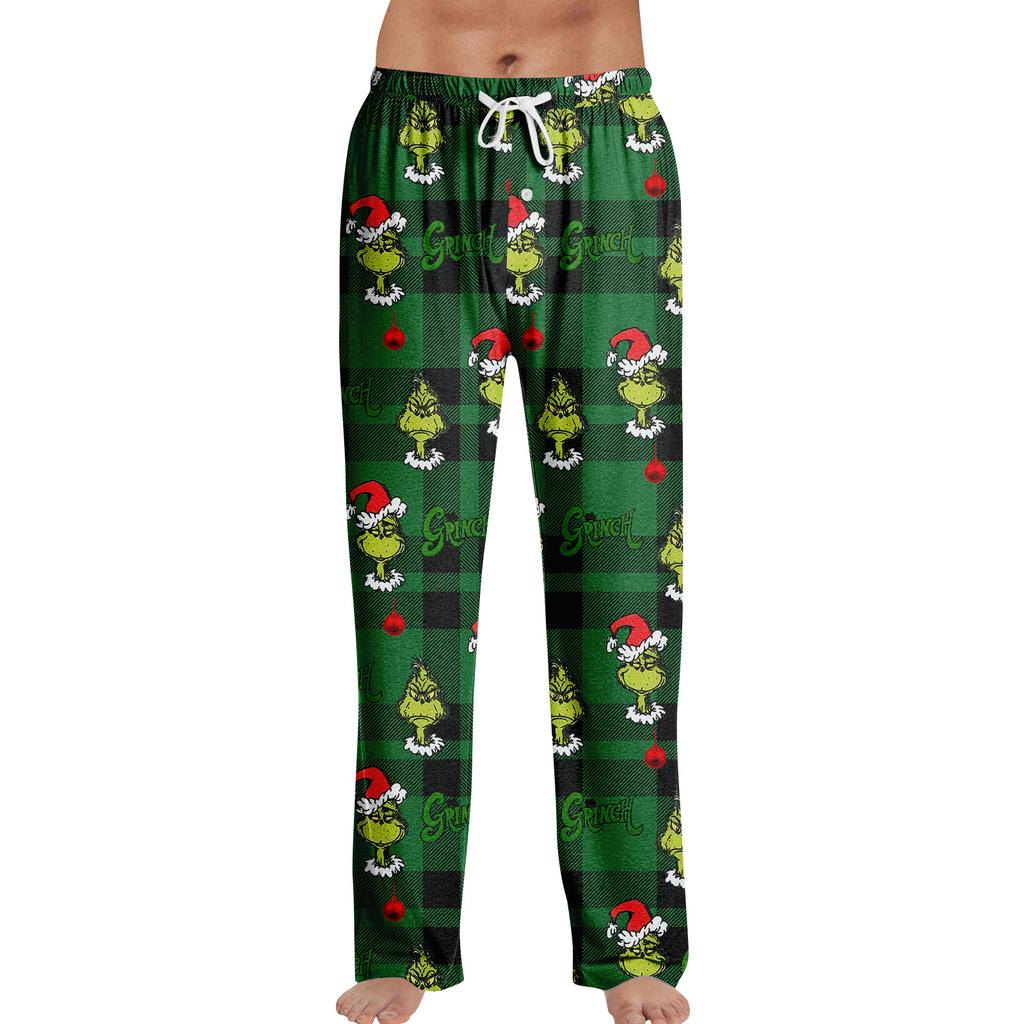 Пижамные брюки Домашняя одежда Повседневные Брюки на кулиске с эластичной талией Удобные Прямые Брюки для йоги Свободные