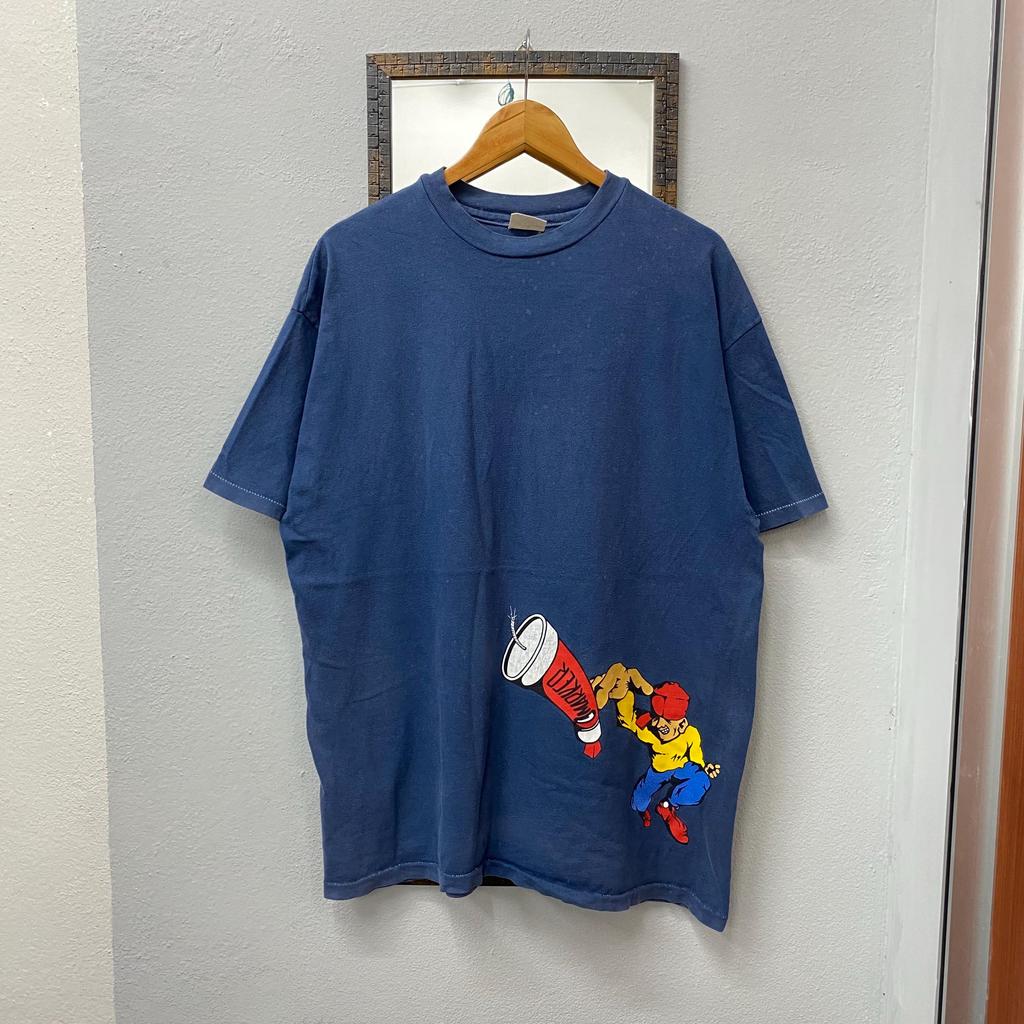 Vintage 90s FUREAL Clothing Skate Streetwear Graffiti Tee Shirt Extra Large Size
