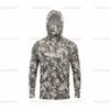 Men's Sunscreen Upf50 + Long-sleeved Camouflage Fishing Wear Anti-UV Mask Hooded