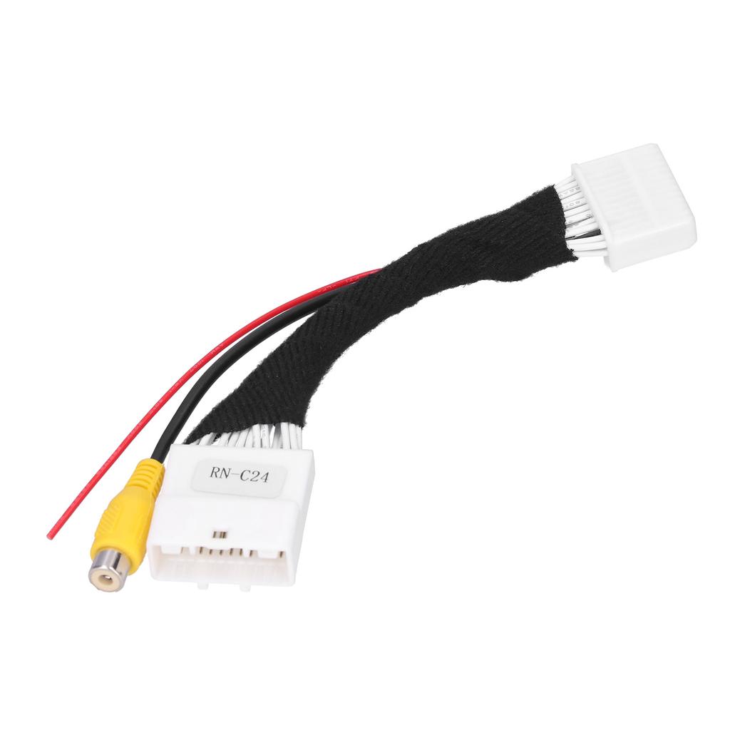 Reverse Parking Camera Connection Cable 24Pin RCA Adapter Line Wiring Fit for Renault