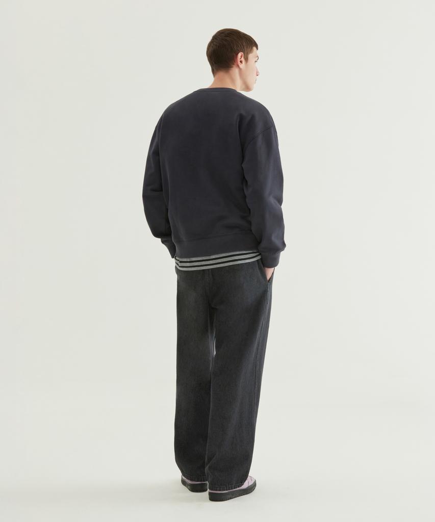 COVERNAT Cordura Semi-Wide Denim Easy Pants Black