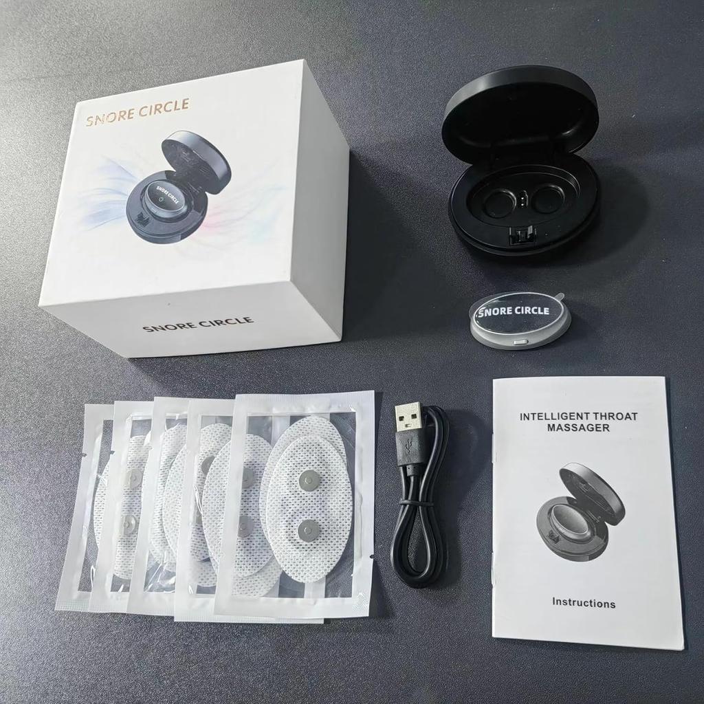 Anti-Snore Bandage, Smart Anti-Snoring Device Magnetic Device with 3 Speed Adjustment, Easy Breathing