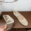 Flat Mary Jane shoes women's shoes spring and autumn 2025 new niche design mesh bow single shoes