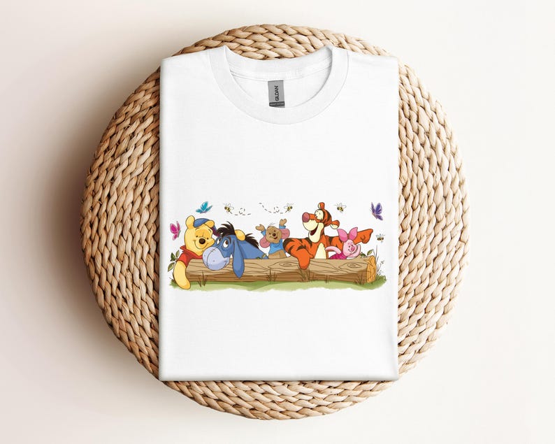 Retro Disney Winnie The Pooh Shirt, The Pooh and Friends Shirt, Poo Tigger Piglet Eeyore,Disneyland WDW Matching Family Shirt, Magic Kingdom 160