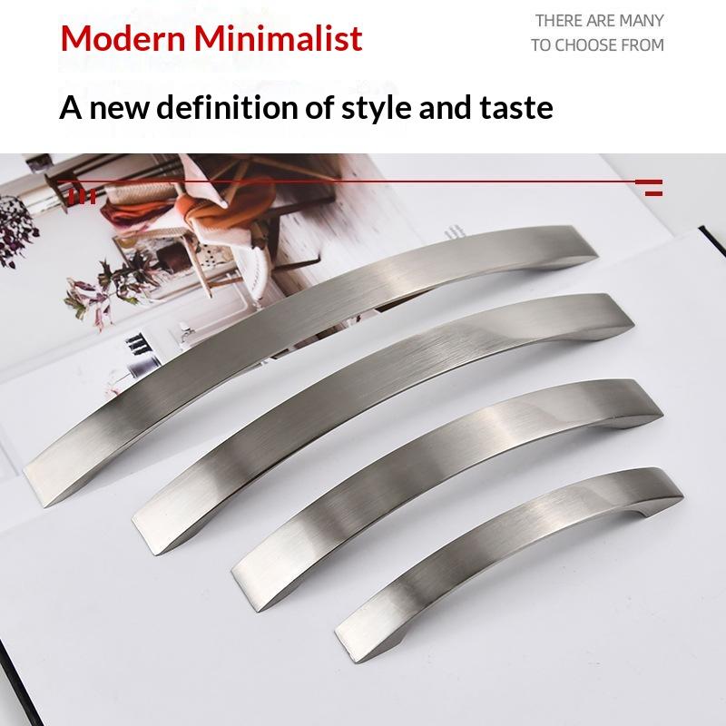 Kitchen Drawer Handles Knobs Lightweight Aluminum Alloy Drill Free Optional Pulls for Cabinet Cupboard Wardrobe Door Decor