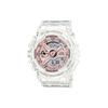 Ice Tough Transparent Rose Gold Waterproof Shockproof Quartz Movement Resin Strap Watch Women Watches GMA-S110SR-7A