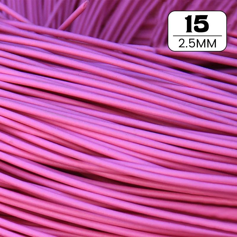 30 Colors 500G Round PE Rattan 2.5/3mm Plastic Synthetic Rattan Weaving Raw Material Furniture Repair Chair Storage Basket DIY