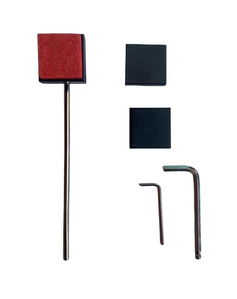 Trommelpedal Schlägelkopf Ersatzset für Jazz & Bassdrums