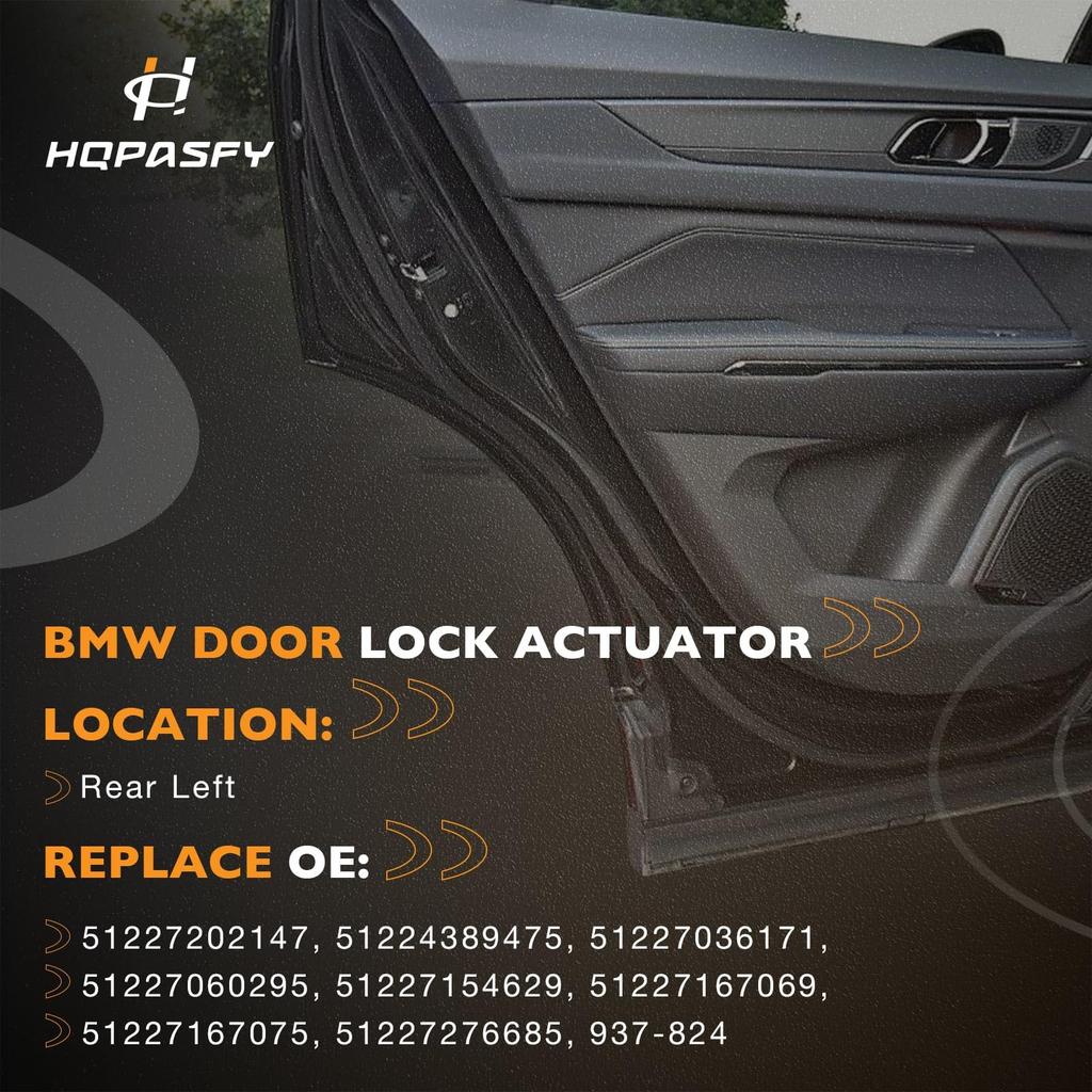 HQPASFY Rear Left Power Door Lock Actuator Motor Latch For BMW 128i 325i 328i