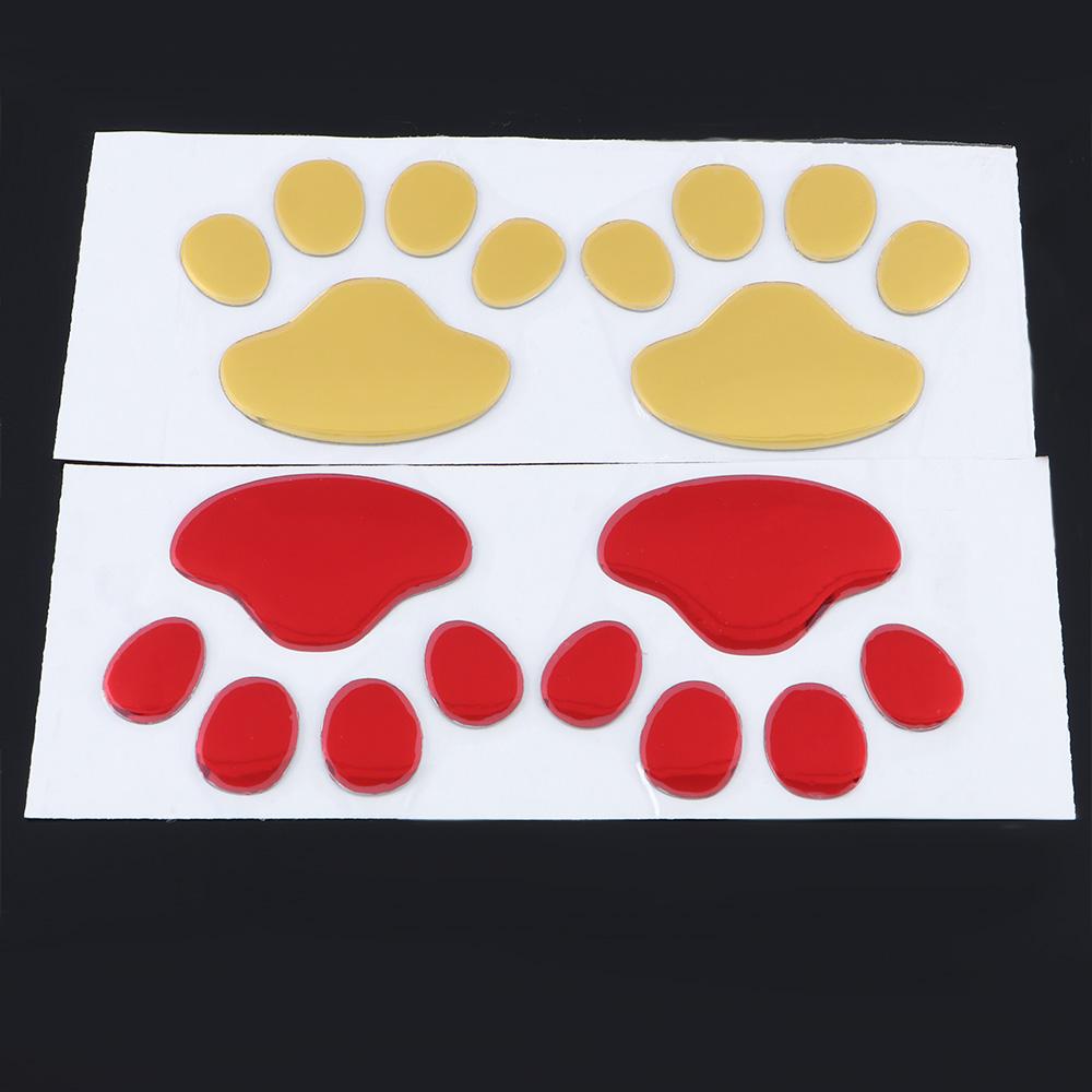 PVC Bumper Cat Dog Footprint Windshield Decals Footprint Sticker Car Stickers Autos Window Decal