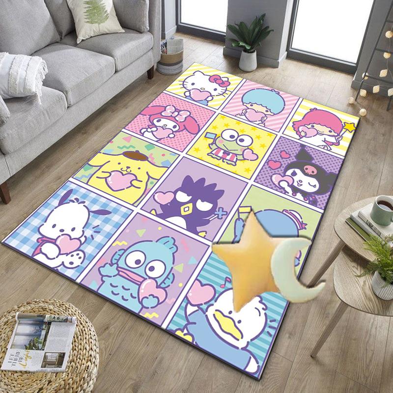 Hello Cat Fantasy World Office Rug Chair Mat, Game Carpet, Suitable for Front Door, Bedroom, Living Room, Desk, Holiday Gift