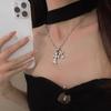 Light luxury cross long necklace women's new cold wind niche high-end sweet and cool collarbone chain accessories